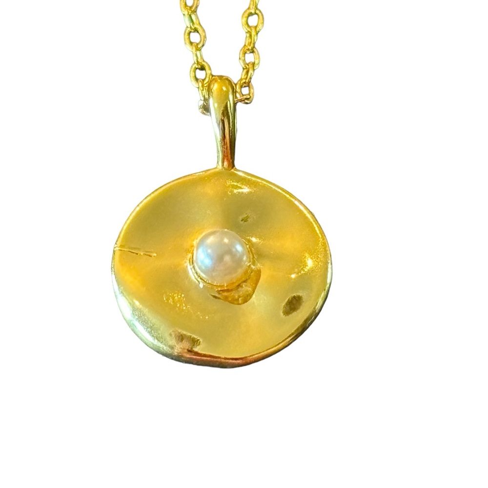 Artisan Handmade 925 Sterling Silver Pearl Necklace - Picture 5 of 6